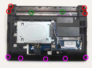 Как разобрать ноутбук Packard Bell DOT S
