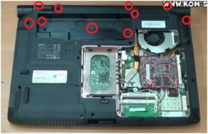 Как разобрать ноутбук, как почистить ноутбук от пыли и как заменить термопасту на ноутбуке ACER Aspire 6530