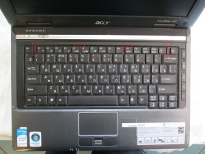 Как разобрать ноутбук Acer TravelMate 6292 для его чистки и замены термопасты