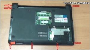 Разборка ноутбука ASUS U45J с чисткой от пыли и заменой термопасты на ноутбуке.