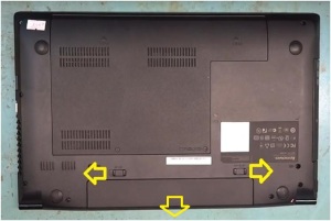 Разборка ноутбука Lenovo Ideapad B590.