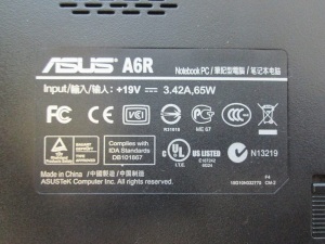 Как разобрать ноутбук ASUS модель A6RP