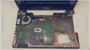 Разборка ноутбука Asus R503U, чистка от пыли и замена термопасты.