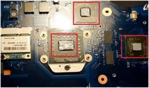 Разбираем ноутбук Samsung R523, чистим от пыли и меняем термопасту.